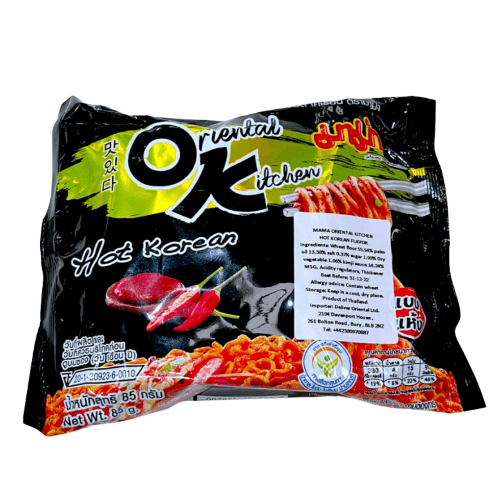 Mama Hot Korean Flavour Instant Noodles 3oz 1 개