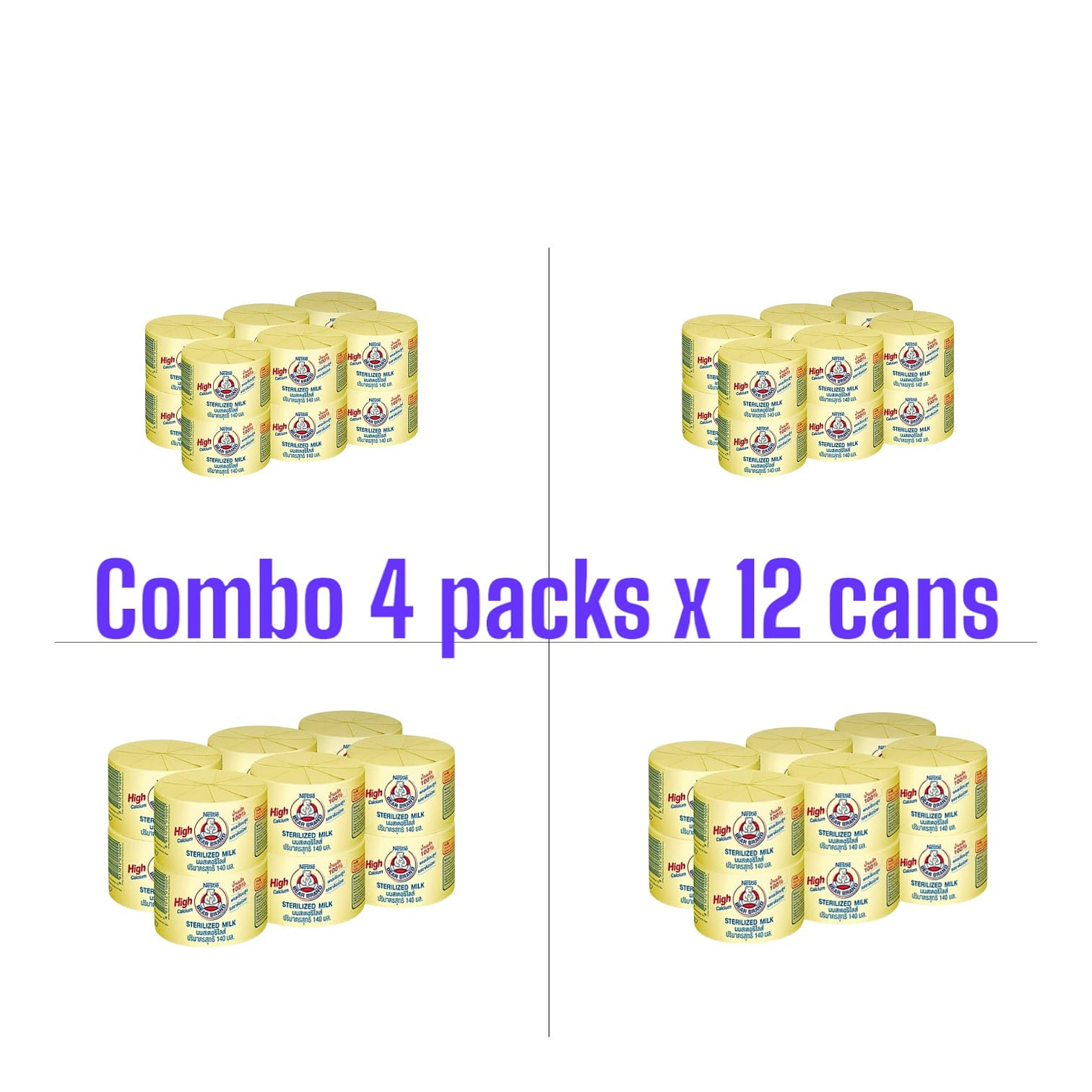 Nestle Thailand Bear Milk (140ml) - Combo 48 cans 140 มิลลิลิตร