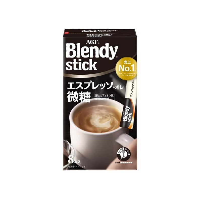 AGF Espresso Au Lait Lightly Sweetened 8 Sticks 1 케이스
