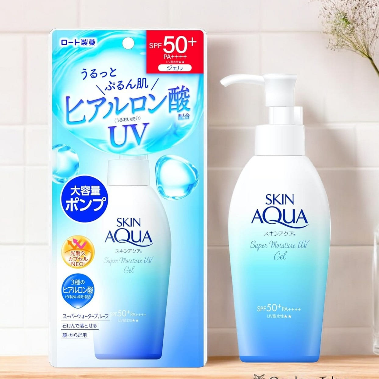 Rohto Skin Aqua 50+ Super Moisture Gel Pump 140 グラム