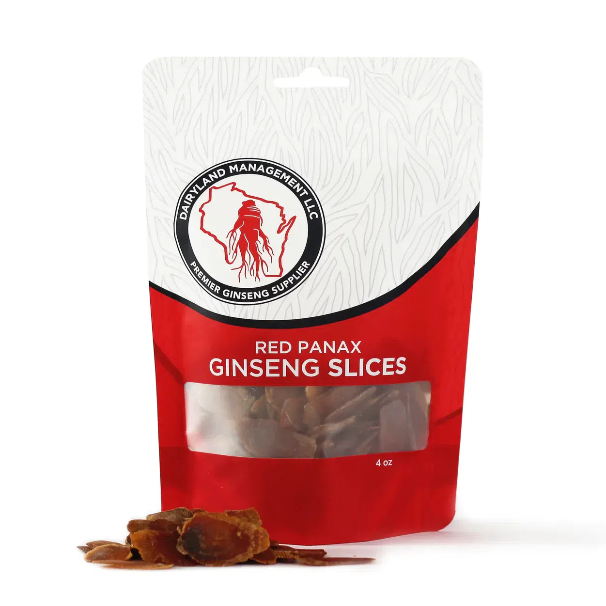 Premium Panax Ginseng Slices- Boost Your Energy and Enhance Your Well-Being 8 oz 1 ส่วน
