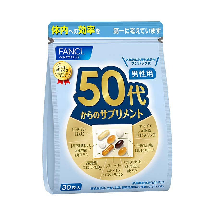 Thực phẩm bổ sung FANCL dành cho nam giới trên 50 tuổi 7 viên x 30 túi 1 phần