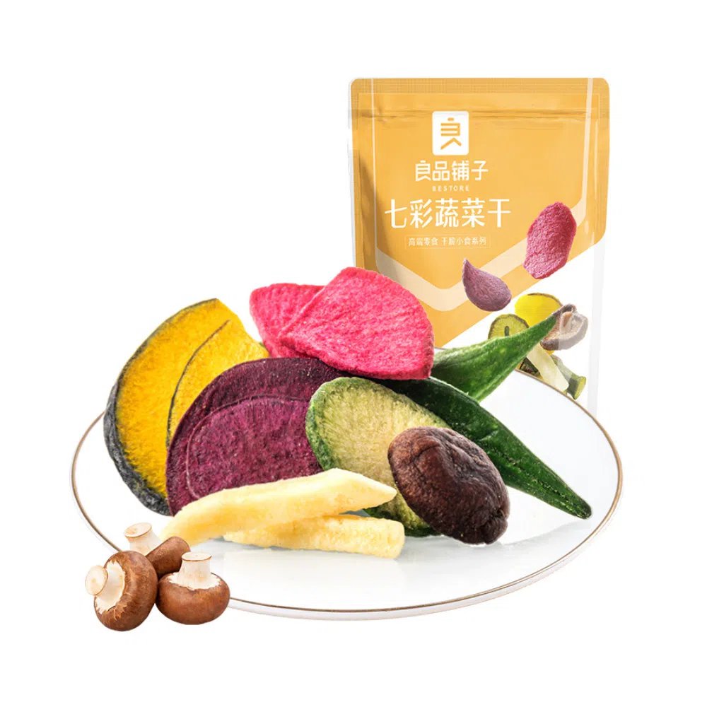 BESTORE Colorful Dried Vegetables, Okra Crisps and Other Mixed Fruit and Vegetable Crisps 50g*1 pack 50 그램