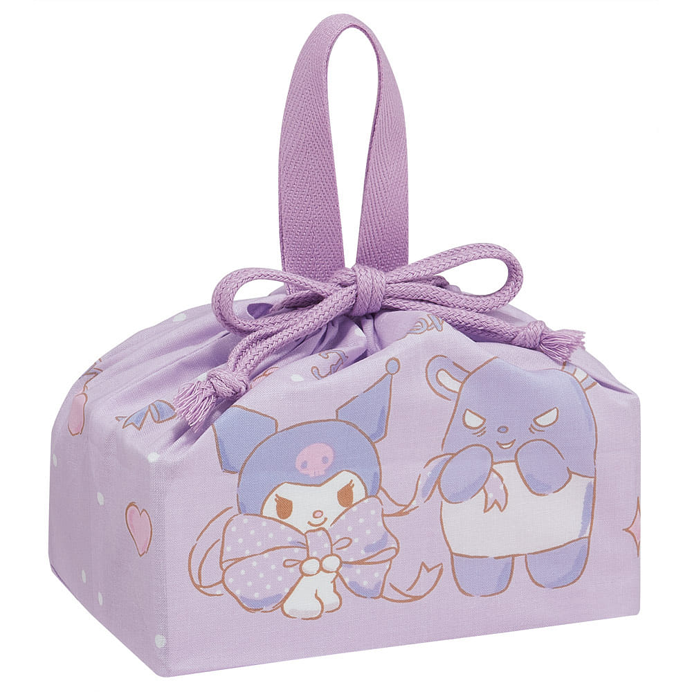 Skater Kuromi Drawstring Lunch Bag For Kids 1 개입