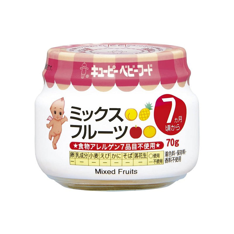 Kewpie Baby Food Mixed Fruit Puree 70g 1 개