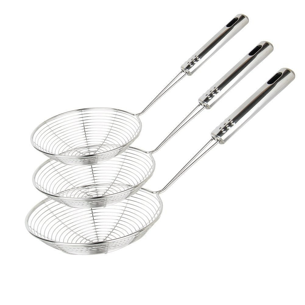 Spider Strainer Set of 3 Strainer Ladle Wire Spoon 1 each