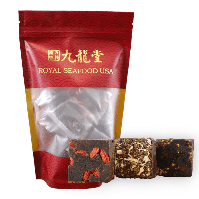 Royal Seafood USA Yunnan Ancient Handmade Brown Sugar 12pcs in Osmanthus 12 ส่วน