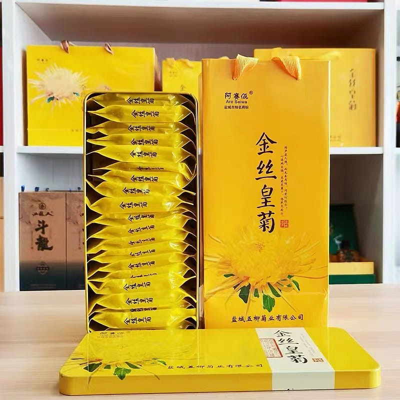 Chrysanthemum tea,Clearing heat and removing heat,A box of 20 flowers 1 hộp