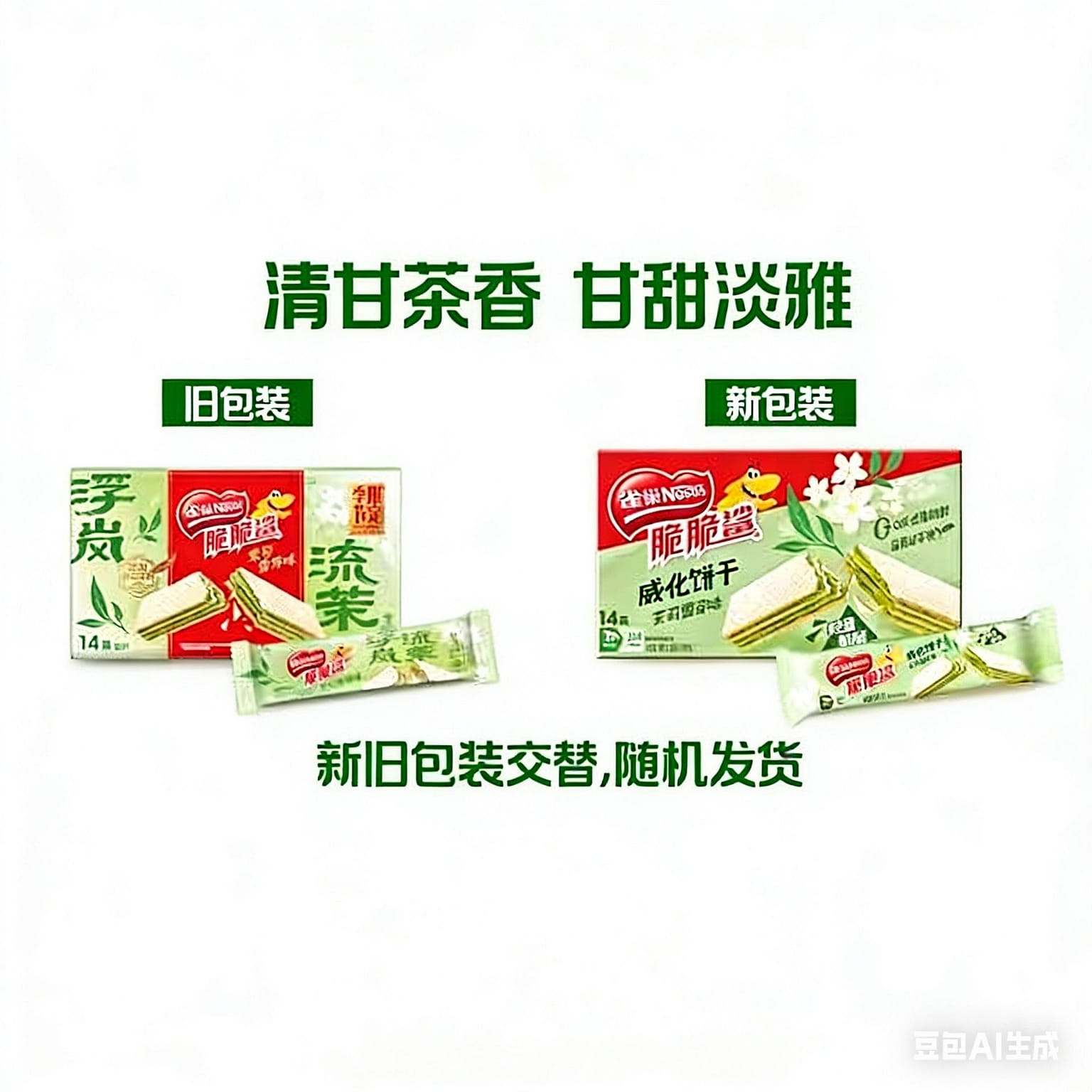雀巢 脆脆鲨 茉莉雪芽味 126g 126 克