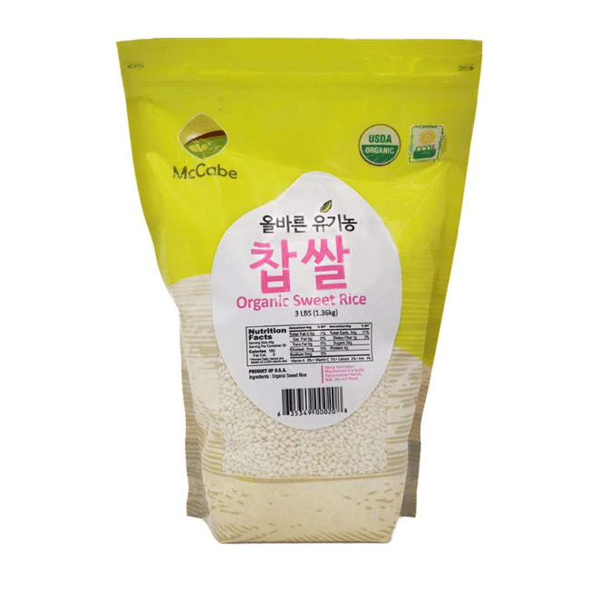 McCabe Organic Sweet Rice - Glutinous Sticky 3 lb