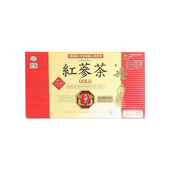 weee_beverages_日本直邮 GOLD高丽红参茶 金装 3g×30包/ 1 盒