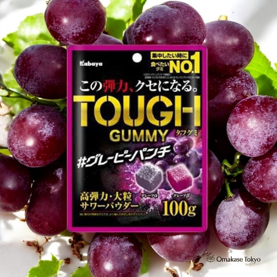 Kabaya Tough Gummy Grape Flavor Gummies 100g 100 g