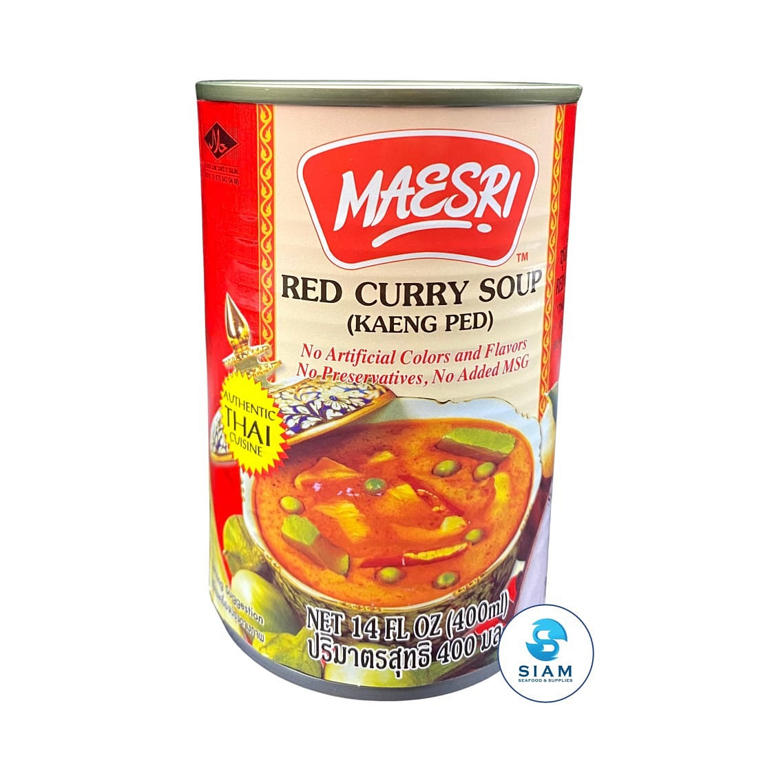 MaeSri Red Curry Soup (Kaeng Ped), Vegetarian 14 온스