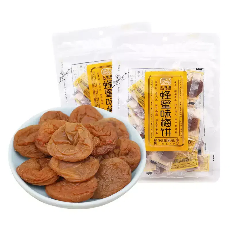 小梅屋蜂蜜味梅饼无核梅干80g*3袋 80 克
