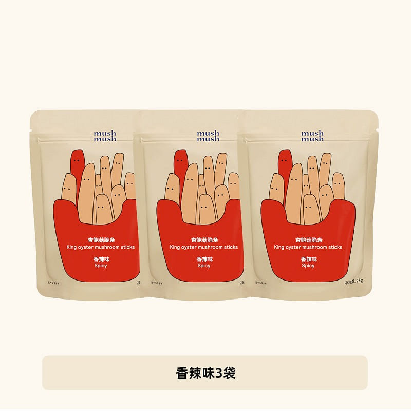 Mushmush spicy crispy king oyster mushroom 75g 75 g