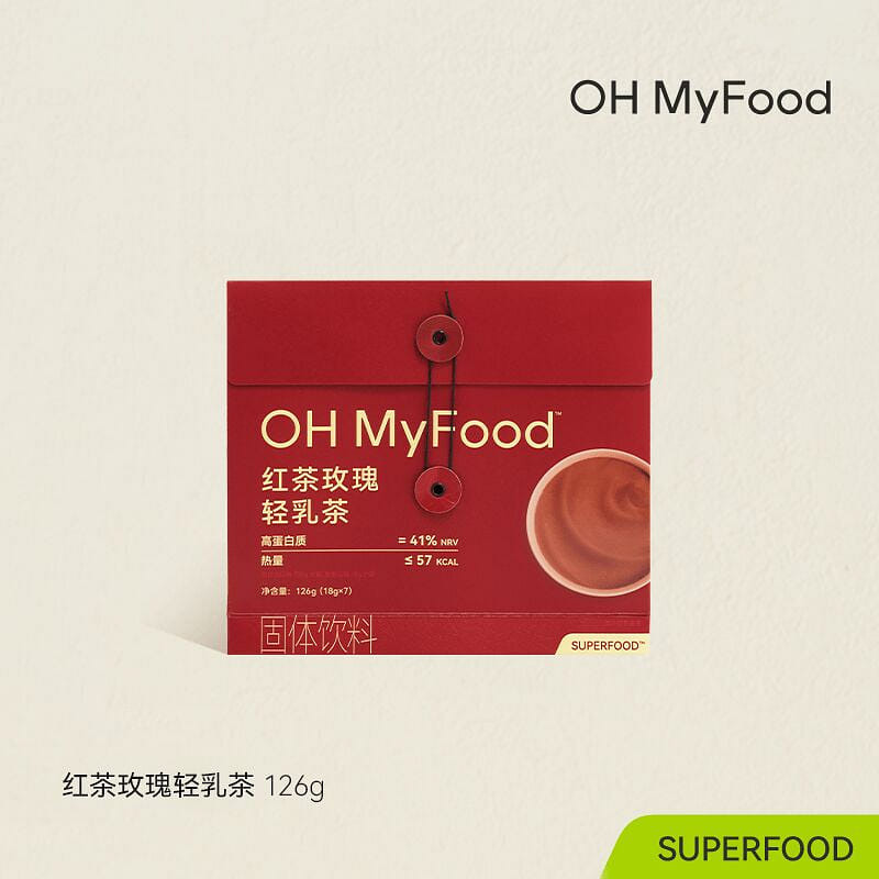 ohmyfood Black Tea Rose Light Milk Tea 126g 126 g