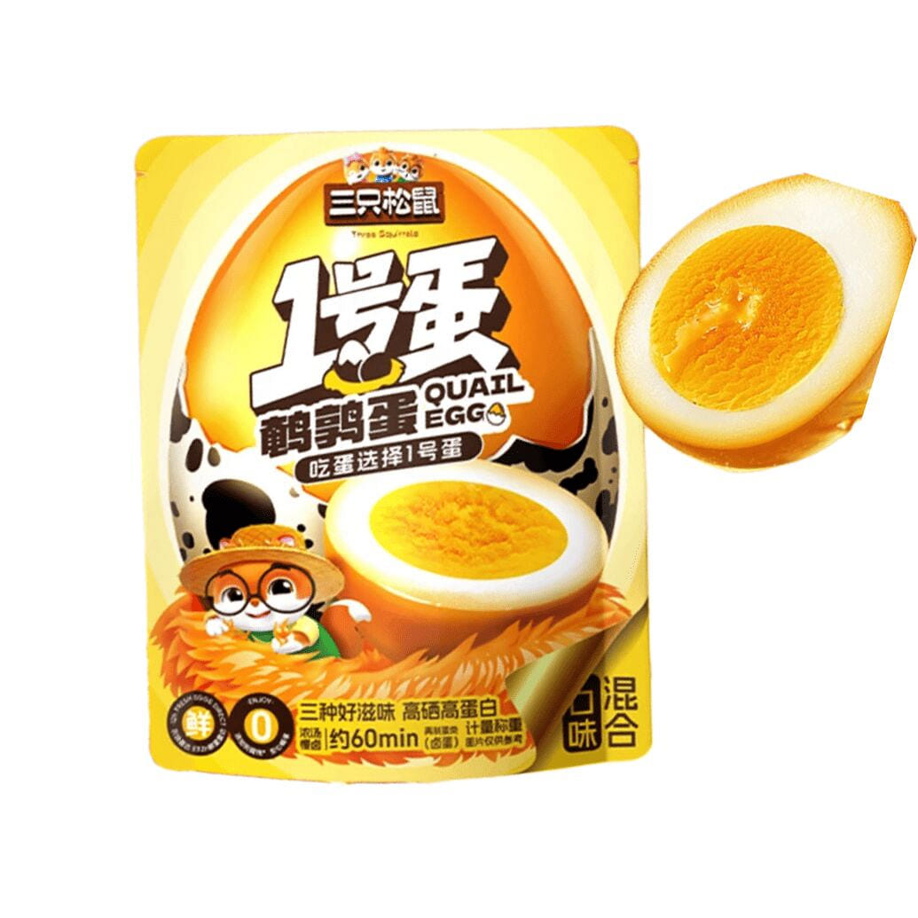 三只松鼠 鹌鹑蛋 五香+卤香+盐焗 混合装480g 480 克