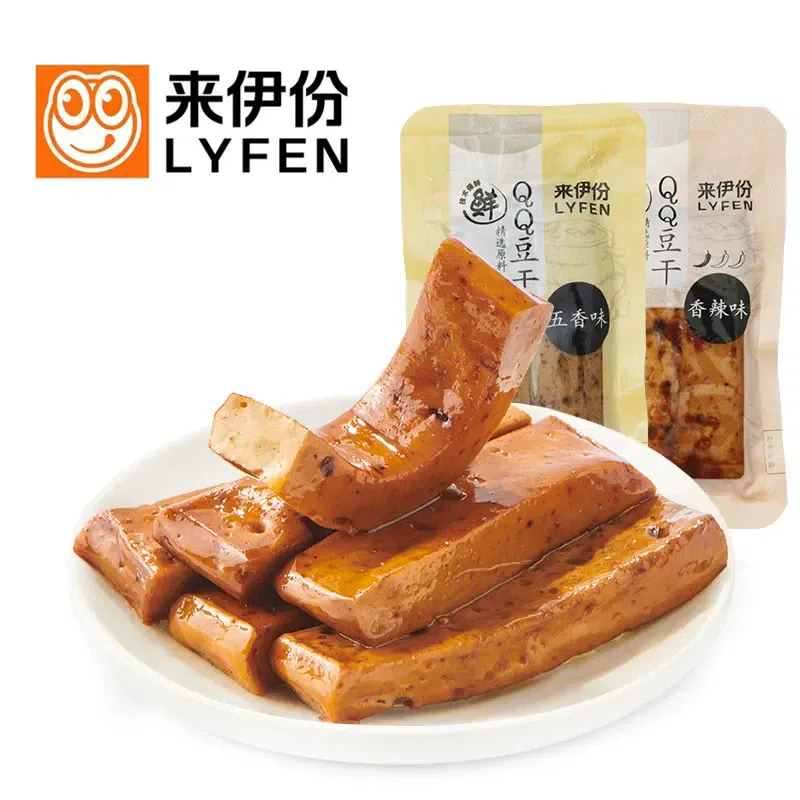 LYFEN QQ Dried Tofu (Spicy) 3 packs 63 กรัม