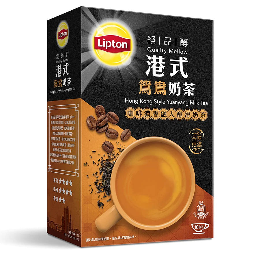 LIPTON - Milk Tea Hong Kong Style Yuanyang Flv 10S 1 กล่อง