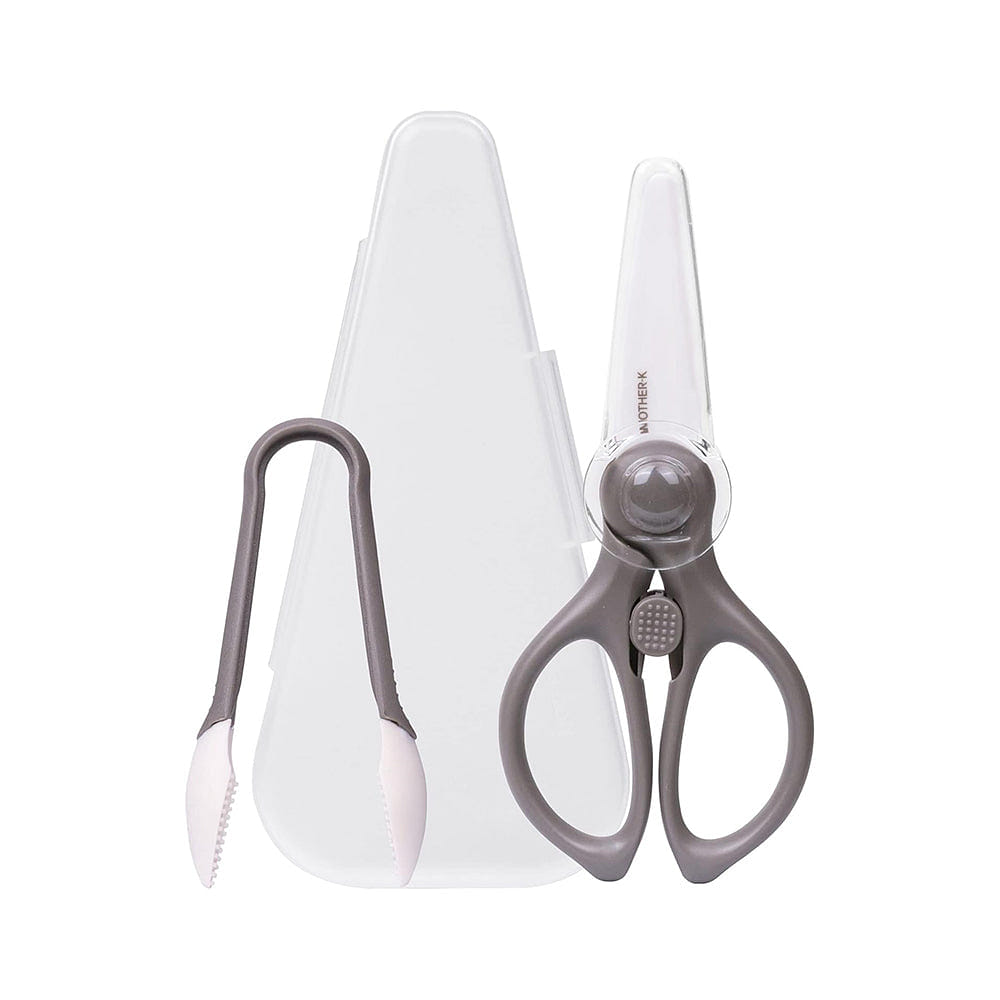 MOTHER-K Portable Ceramic Scissors with Tong Set 1 each