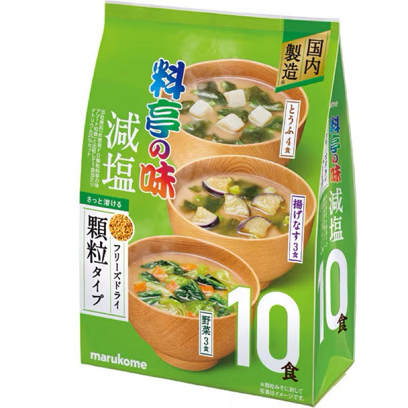 Marukome RyoteinoAji Reduced Sodium Miso Soup 10ct 1 each
