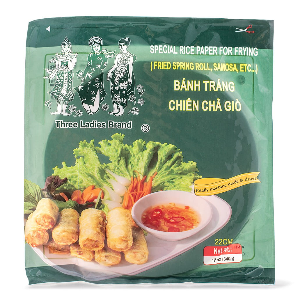 Bánh Tráng Chiên Chả Giò Ba Cô Gái (Three Ladies) 22cm 12 oz