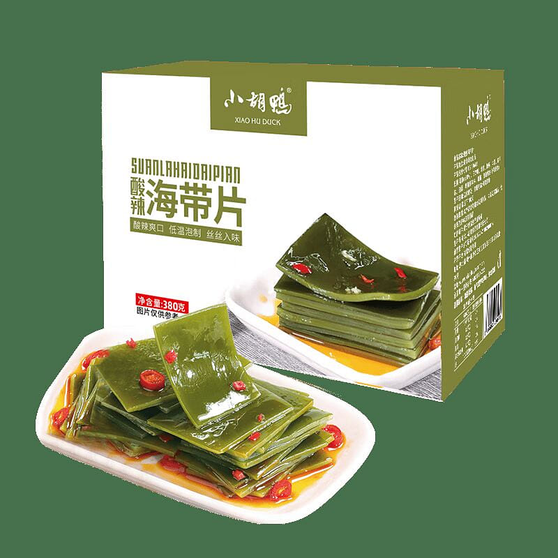 Little Hu Duck Spicy & Sour Seaweed Sheets 380g 380 กรัม