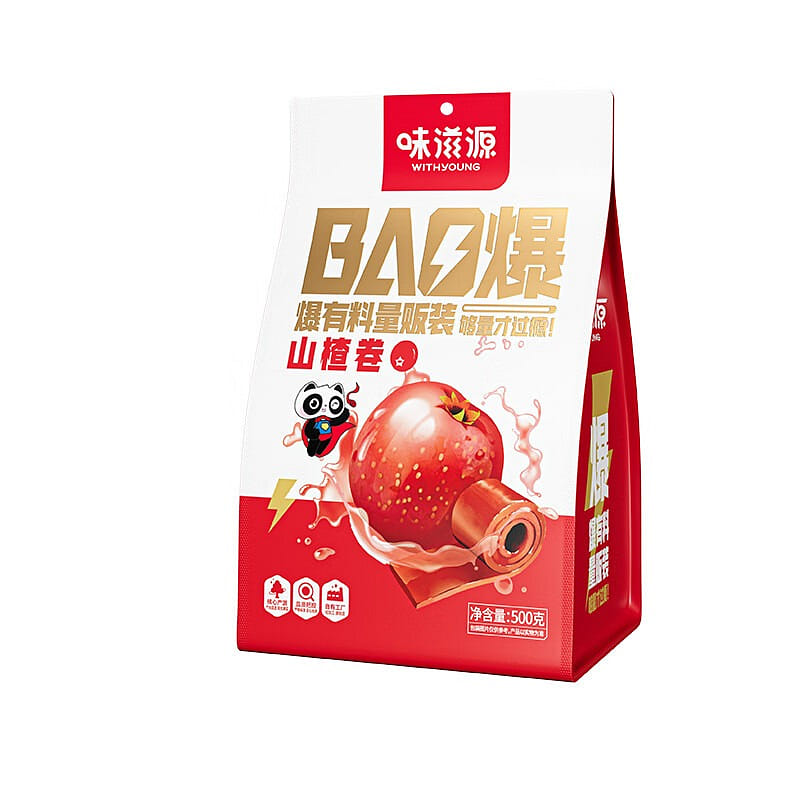 味滋源 山楂卷500g/袋 果丹皮童年零食休闲食品 500 克