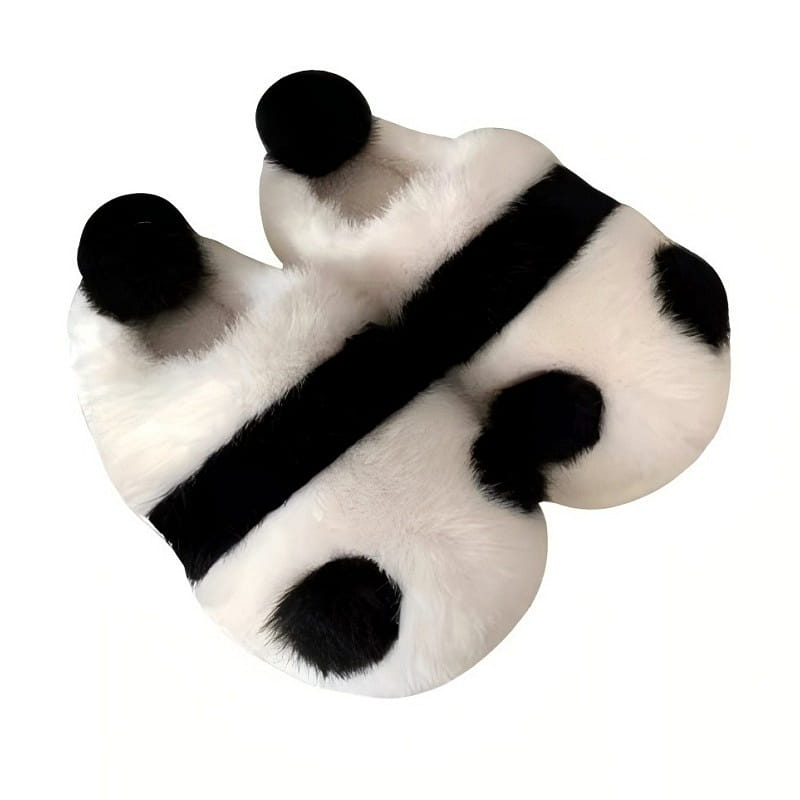 XXT006 Closed-Toe Panda Slippers Black+white 38/39 1 each