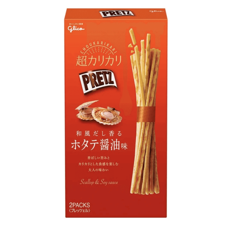 日本直送」江崎グリコ・プリッツ 和風だし香るホタテ醤油味 超カリカリ