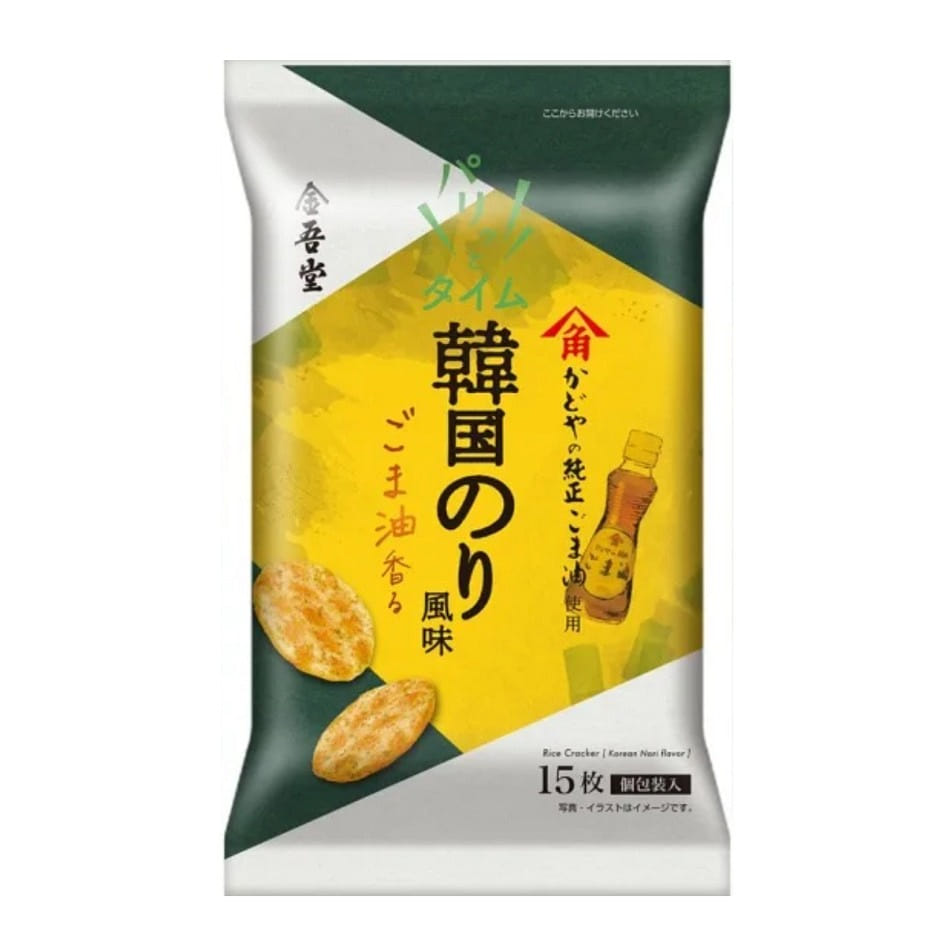 Kingodo Korean seaweed flavored with sesame oil 15 pieces 1 箱