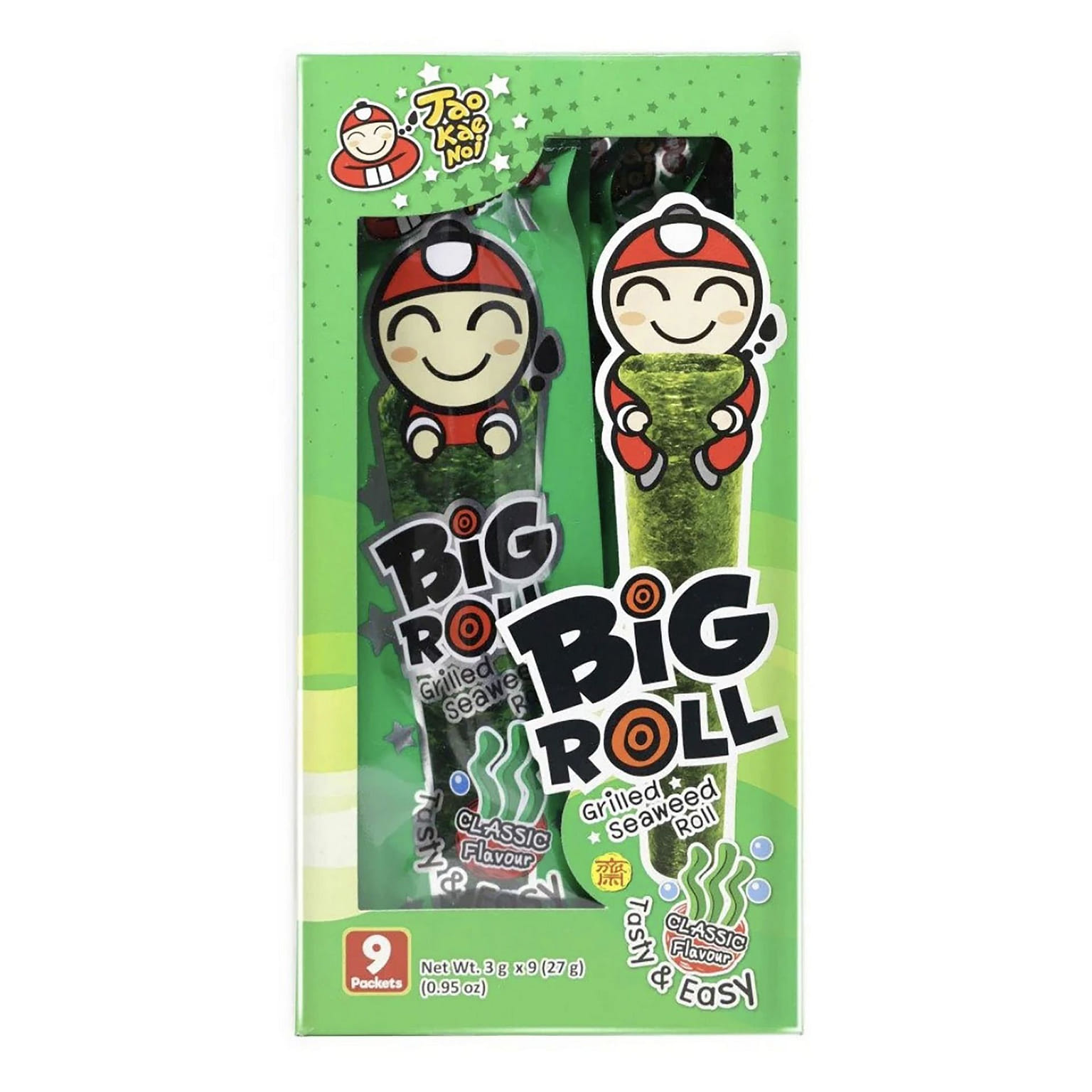 Grilled Seaweed Big Roll Classic Flavour 2.g*9each 1 box