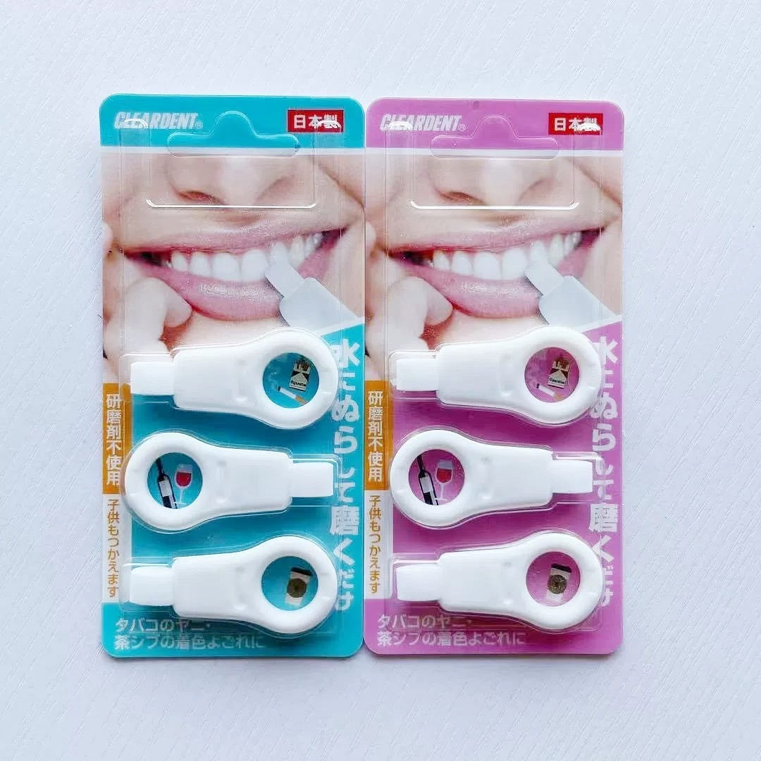 Cleardent Koueisha Clear Dent Tooth Peeling Sponge 3 sticks/ 1 케이스