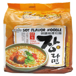 Paldo Fun & Yum Jang Ramen Mild Instant Noodles with Soup Pack of 5 1 each
