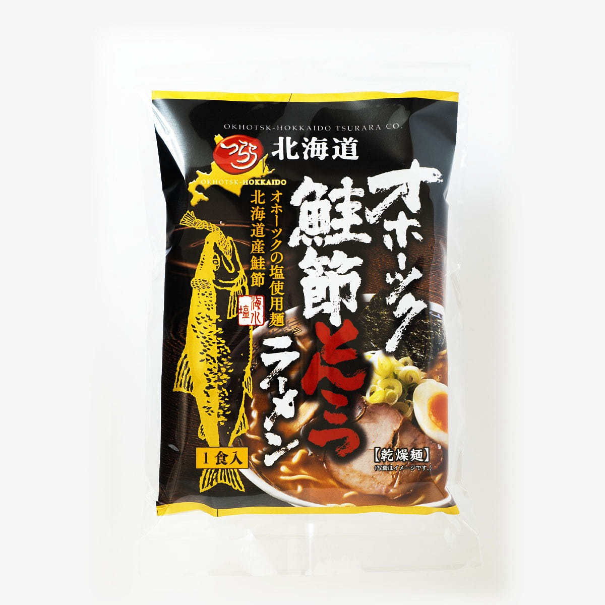 1 serving / Stewed Japanese Ramen Noodle Hokkaido Okhotsk Salmon and Pork Bone Flavor 1 ส่วน