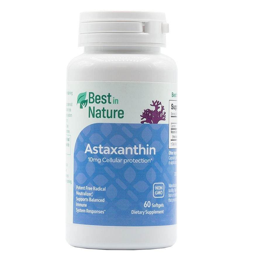 Natural Astaxanthin 10mg  60 Softgels 1 병