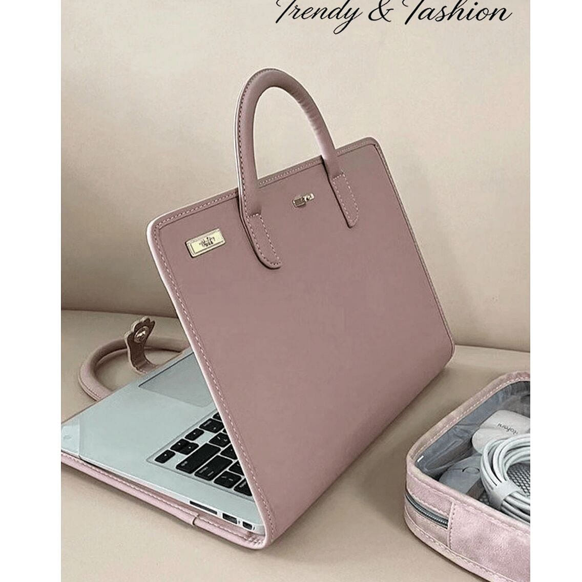 1pc Premium Pink Laptop Bag Waterproof Anti-Scratc 1 pack