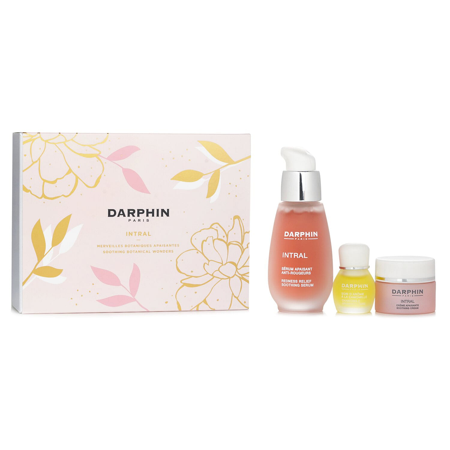 Darphin Intral Soothing Botanical Wonders Set: Soothing Serum 30ml+ Soothing Cream 5ml+ Chamomile Aromatic Care 4ml  3pcs 3 each