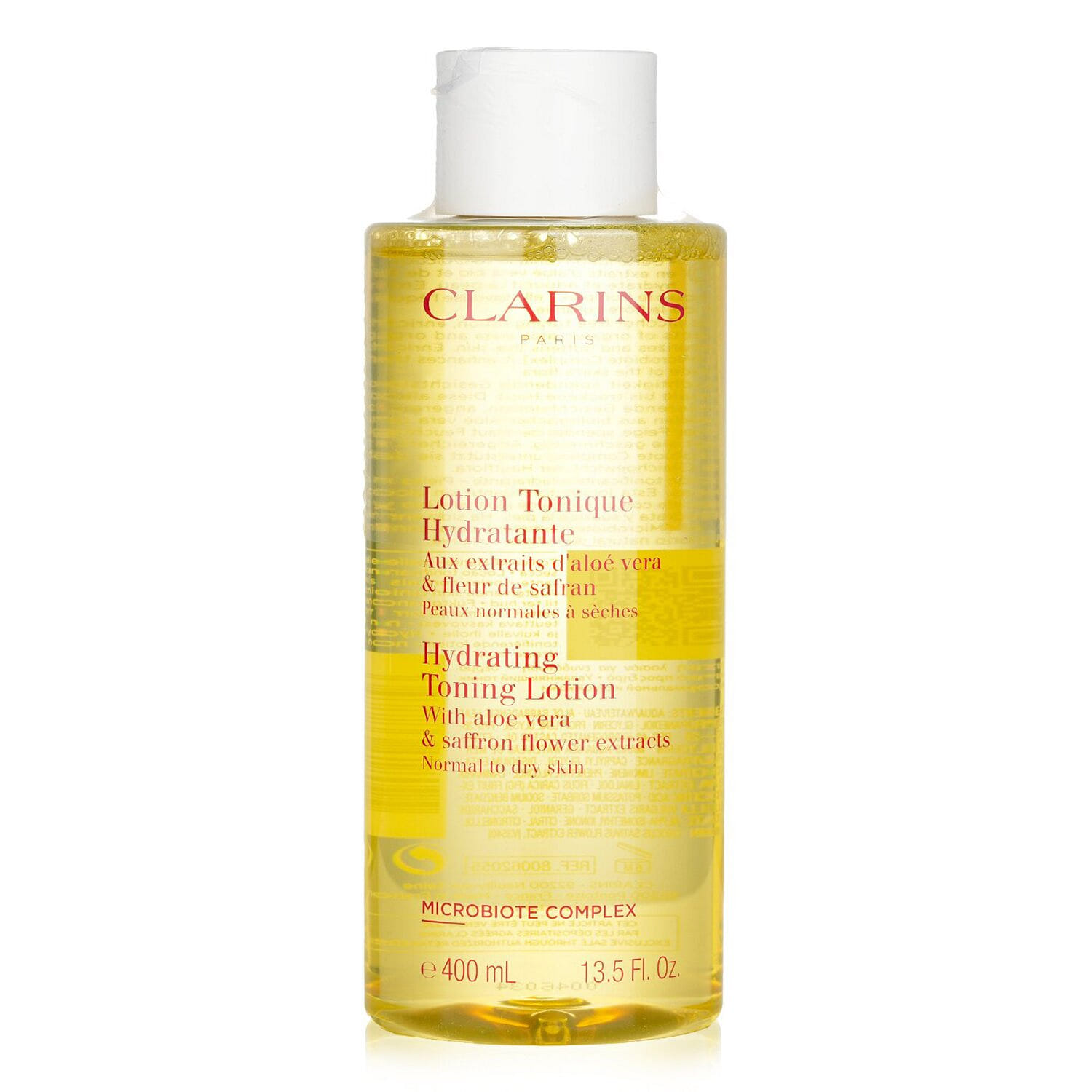 Clarins Hydrating Toning Lotion with Aloe Vera &amp; Saffron Flower Extracts - Normal to Dry Skin 400ml/13.5oz 400 밀리리터