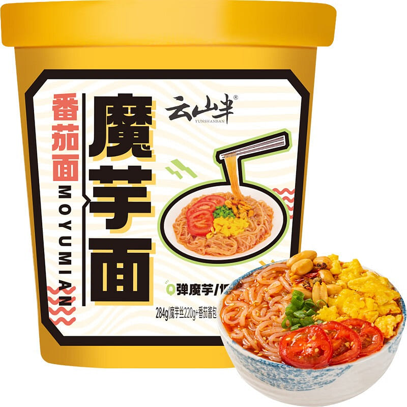 云山半 番茄味 魔芋粉丝 早餐 方便速食 夜宵 284 克