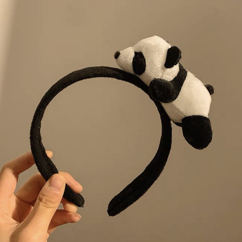Cute and quirky cartoon panda animal headband 1 each