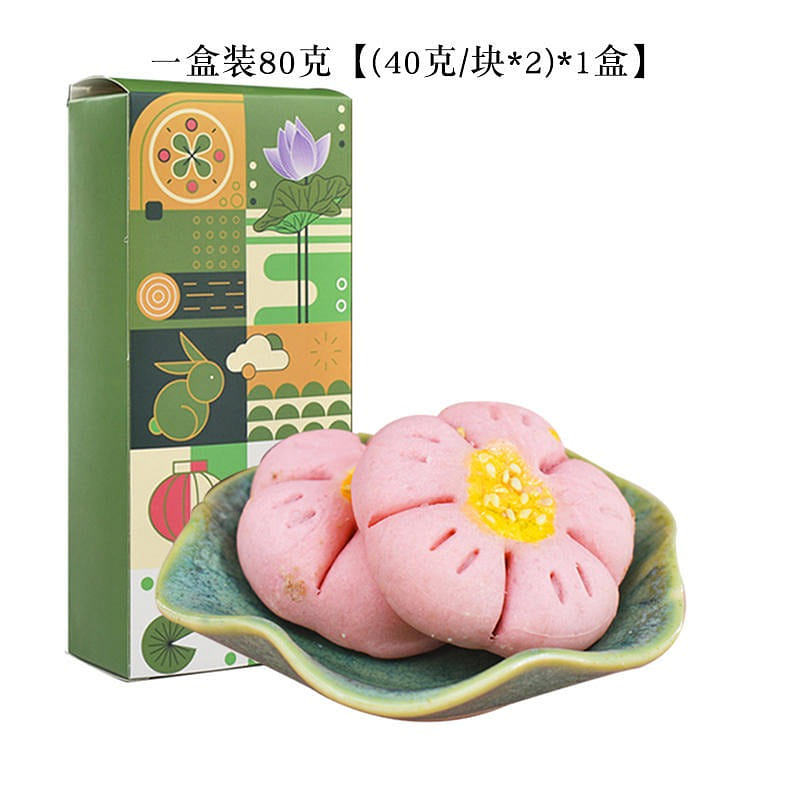 2 pieces hope diners peach blossom crisp red bean flavor 80 그램