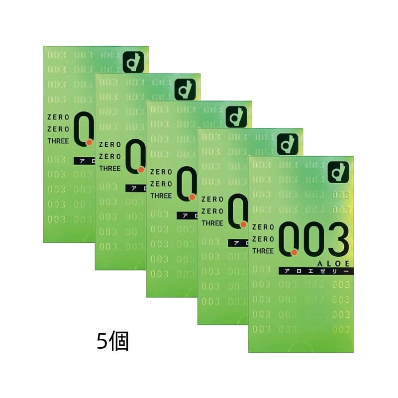OKAMOTO Zero Zero Three 0.03 Condoms Aloe Jelly 10pcs*5 Box 1 개