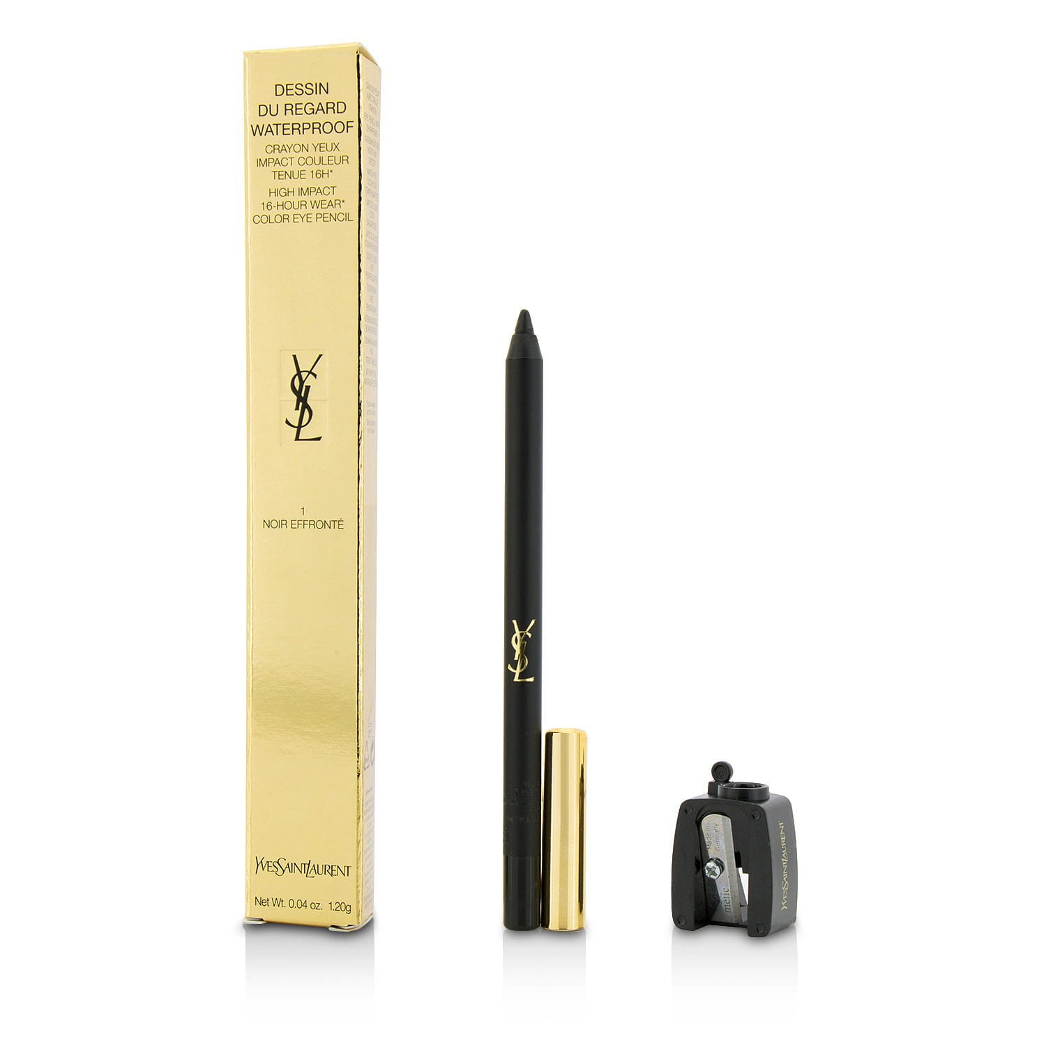 Yves Saint Laurent Dessin Du Regard Waterproof High Impact Color Eye Pencil - # 1 Noir Effronte 1.2 グラム