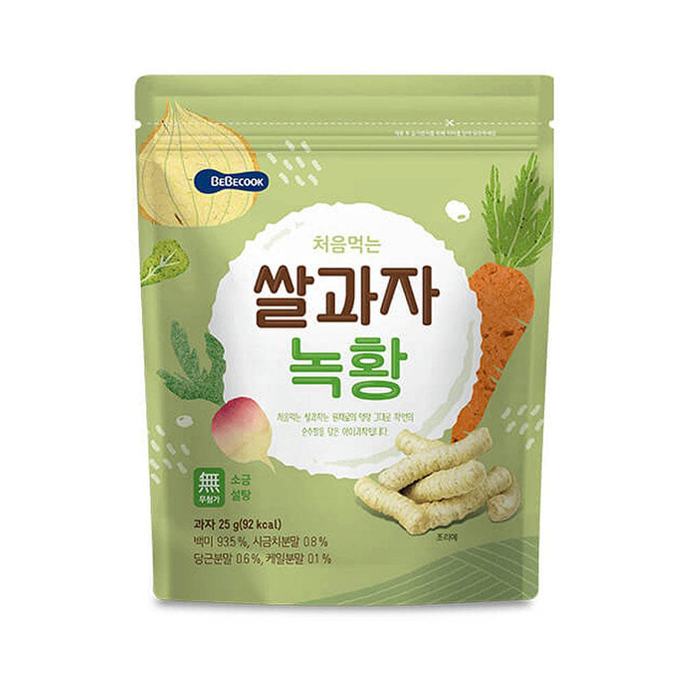 베베쿡 처음먹는 쌀과자 녹황 25 그램