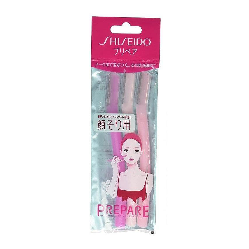 SHISEIDO PREPARE Facial Razor 3pcs Set 1 each