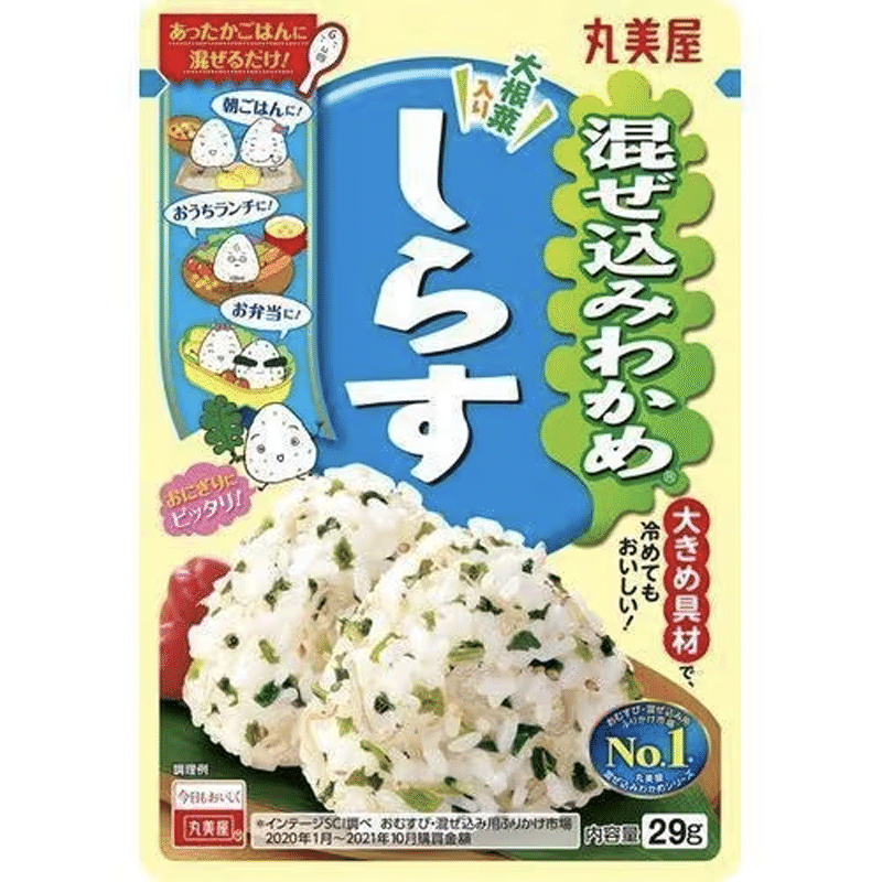 Marumiya Mixed wakame and shirasu 29g 29 グラム