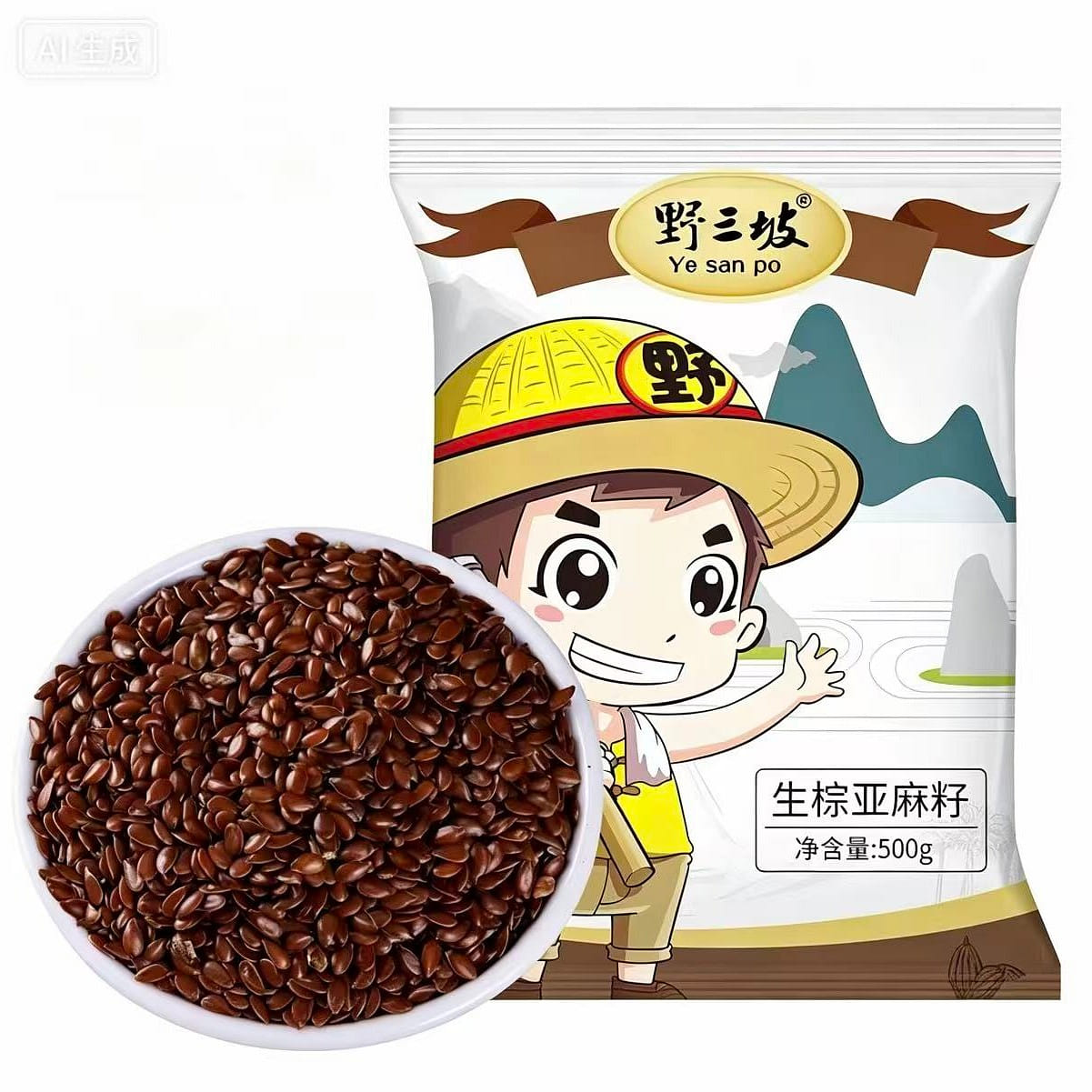 Yesanpo Raw flaxseeds 500 g