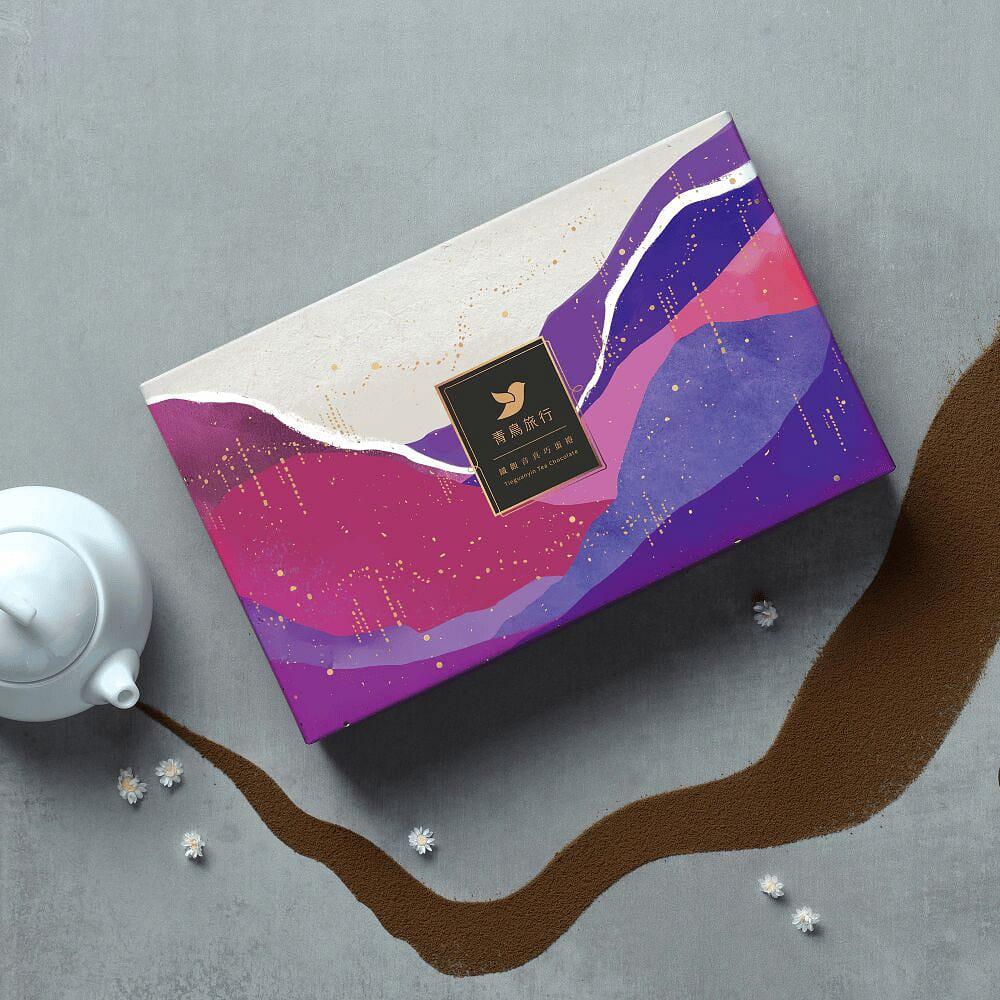 BLUEBIRD TRAVEL Tieguanyin Tea Chocolate Egg Roll 8 each
