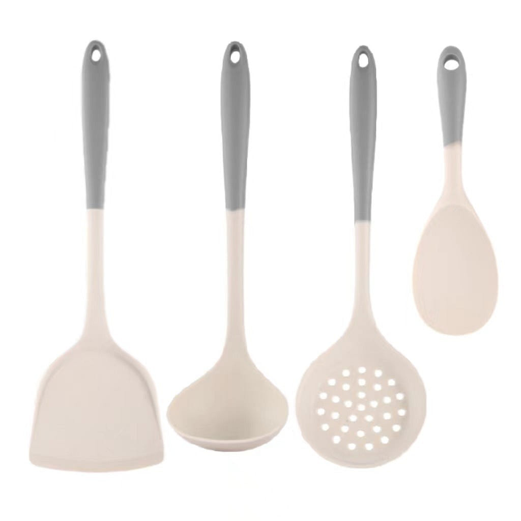 Heat-Resistant Silicone Spatula and Soup Ladle Set 1 box